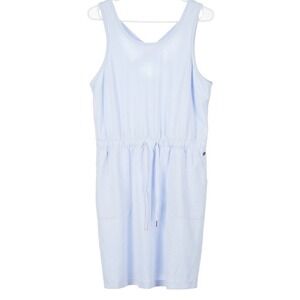 Calia by Carrie Underwood Blue Tank Tie Waist Romper  Size L